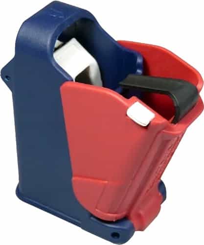 Maglula Loader Universal Pistol Red\/White\/Blue