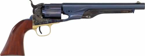 Cimarron 1860 Army Fluted 8\" 44 Cal Charcoal Blued Walnut
