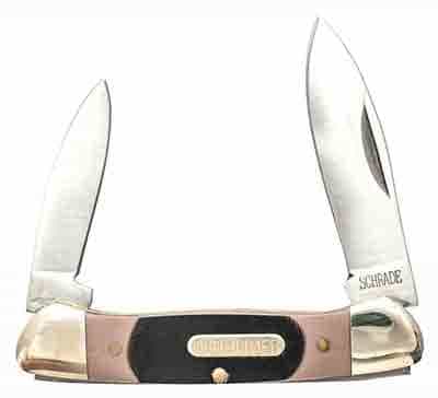 Old Timer Knife Minuteman 2-Blade 2\" Stainless Delrin