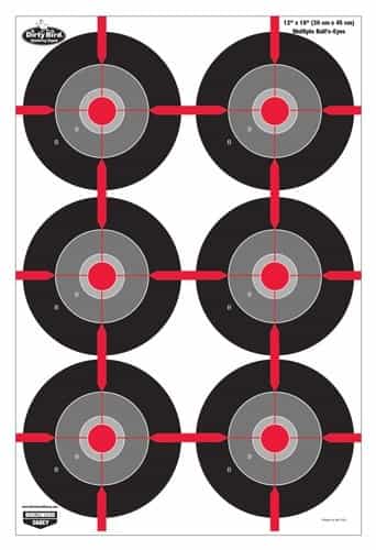 B\/C Target Dirty Bird 12\"X18\" Multiple Bull's-Eye 8 Targets