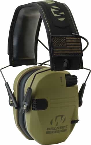 Walkers Muff Electronic Razor Slim Patriot 23Db Od Green