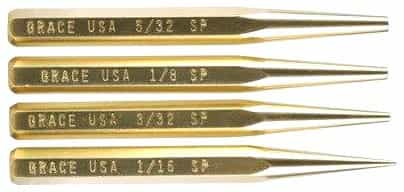Grace Usa Punch Set Starter Punch Set Of 4 Brass