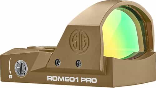 Sig Reflex Sight Romeo1 Pro 6Moa Dot 1X30 Steel Shroud Fde