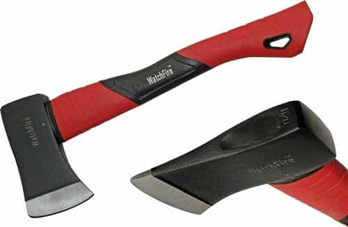 Szco Rite Edge 14\" Fiberglass Camp Ax Red Handle 4\" Blade