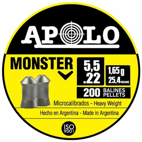Hatsan Apolo 22 Monster 25.4 Grain 200 Pack