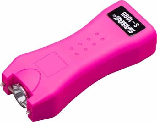 Sabre Stun Gun Flashlight Mini W\/Holster 1.600Uc Pink