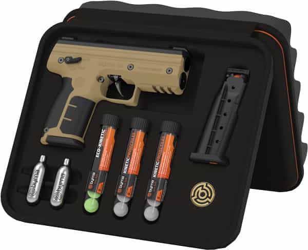 Byrna Sd Kinetic Kit Tan W\/ 2 Mags & Projectiles
