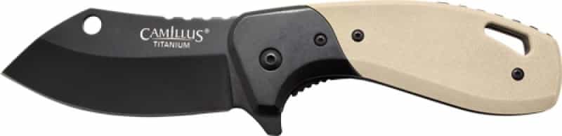 Camillus Chonk Drop Point 2.75\" Ss Blade G10 Handle Tan
