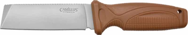 Camillus Swedge Fixed Blade 4.3\" Ss Blade Nylon Brown