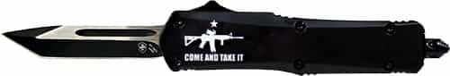 Templar Knife Small Otf Come And Take It Ar 2.75\" Blk Tanto