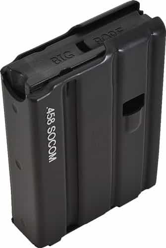 D&H Tactical Magazine 458Soc 4Rd Blk W\/Laser Logo Ar15