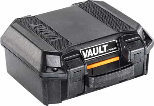 Pelican Vault Small Pistol Case W\/ Foam Black