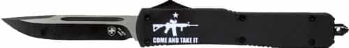 Templar Knife Slim Otf Come And Take It Ar 3.1\" Black Dp