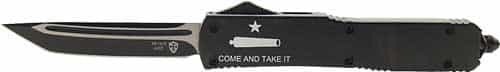 Templar Knife Slim Otf Come And Take It 3.1\" Black Tanto