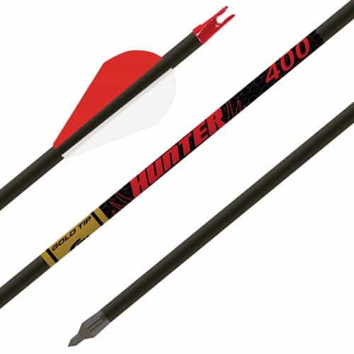 Gold Tip Arrow Hunter 400 2\" Raptor Vanes 1\/2Doz