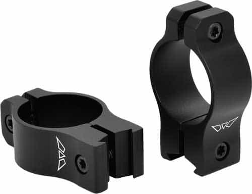 Warne Vapor 1\" Med Matte Rings Aluminum Fits 3\/8 Dvtl Only