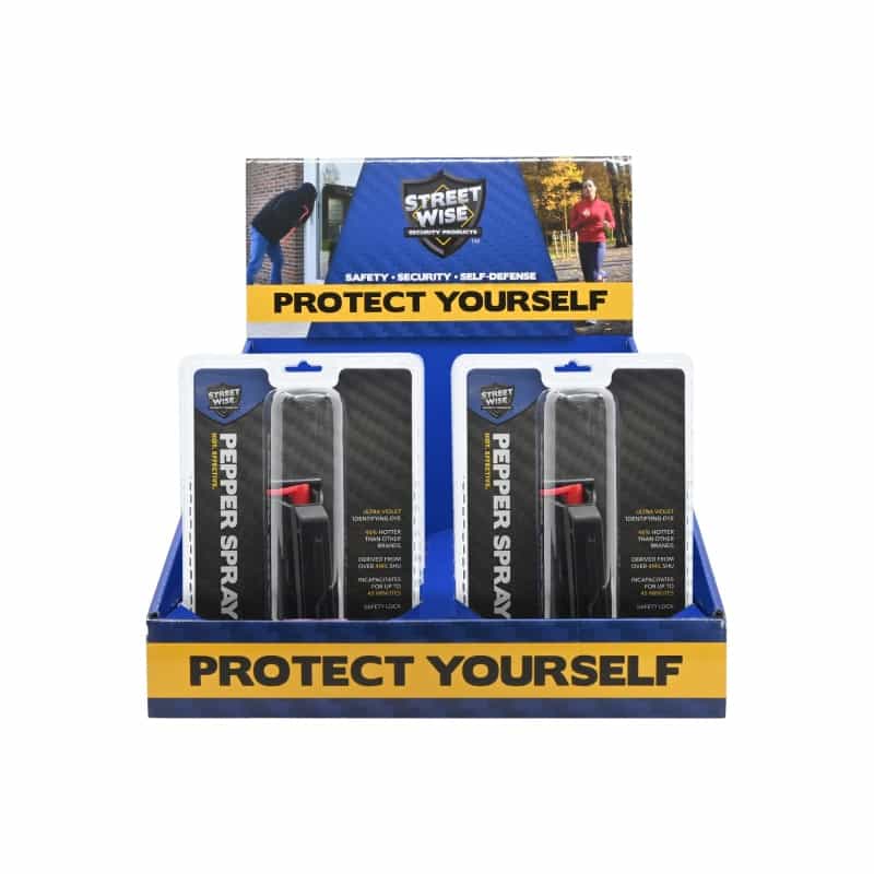 10-Pack Stream Pepper Spray Countertop Display