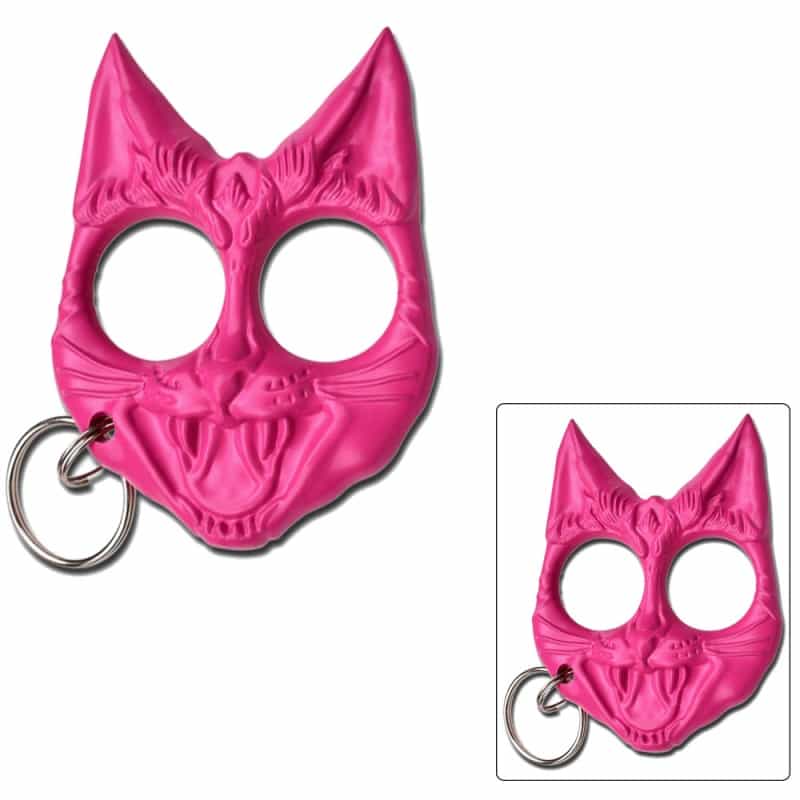 Pink Cat Knuckles Key Chain