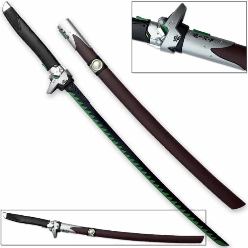 Overwatch Katana Genji Sword Dragonblade Cybernetic Warrior Steel Game Replica Ow Chrome