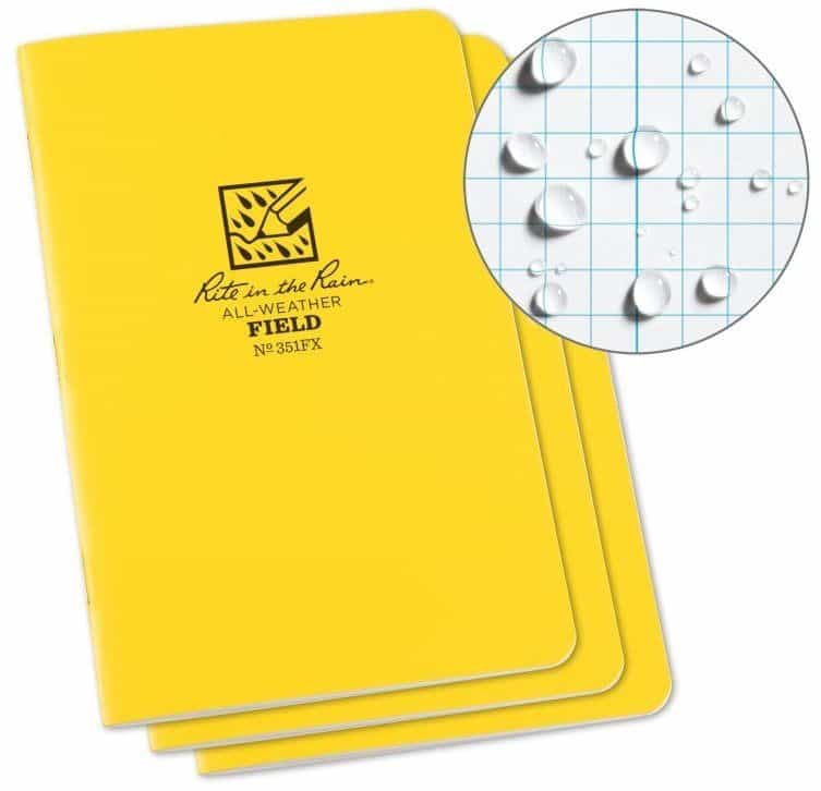 Field-Flex Stapled Notebook - 3 Pack Yellow