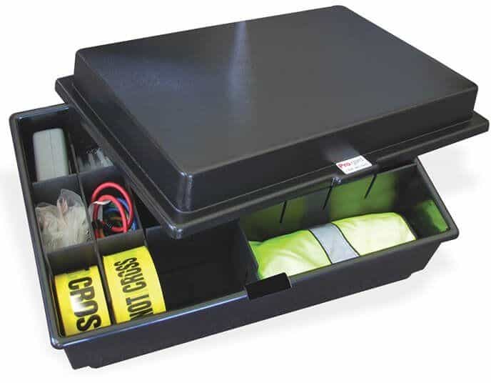 Dodge Ram 1500 Ssv 2013 - 2021 Black Abs, Universal Trunk Organizer 18'' X 28'' X 10 1/2'' High With Abs Lid