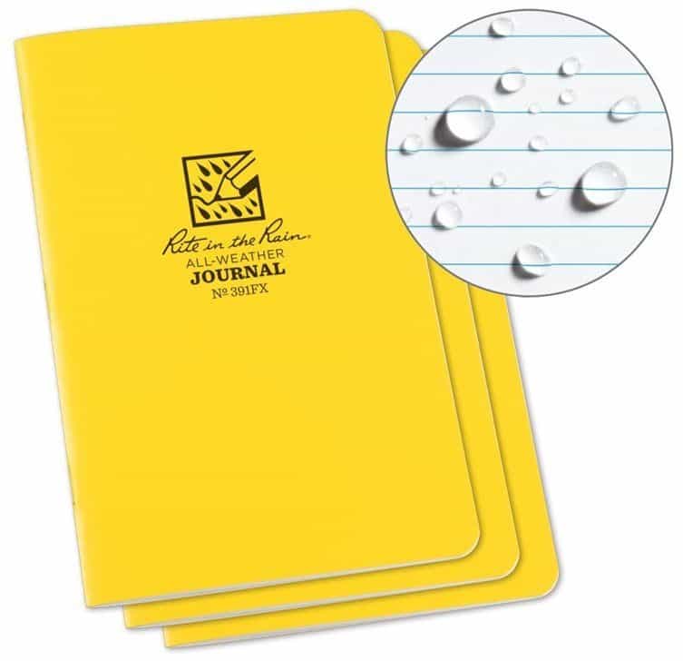 Fabrikoid Stapled Notebook - 4.625 X 7 Journal - 3 Pack