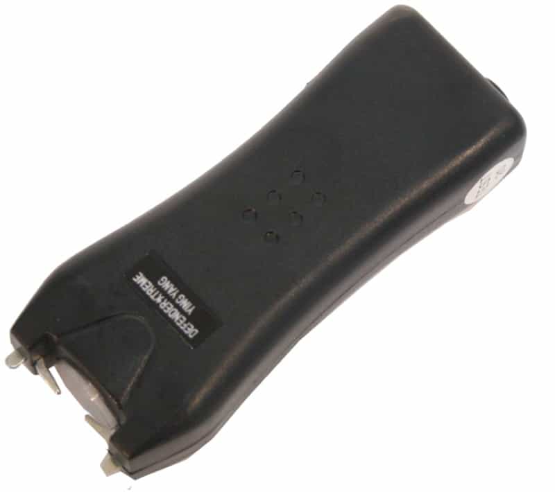 5 Million Volt Flashlight Led Black Stun Gun With Safety Switch