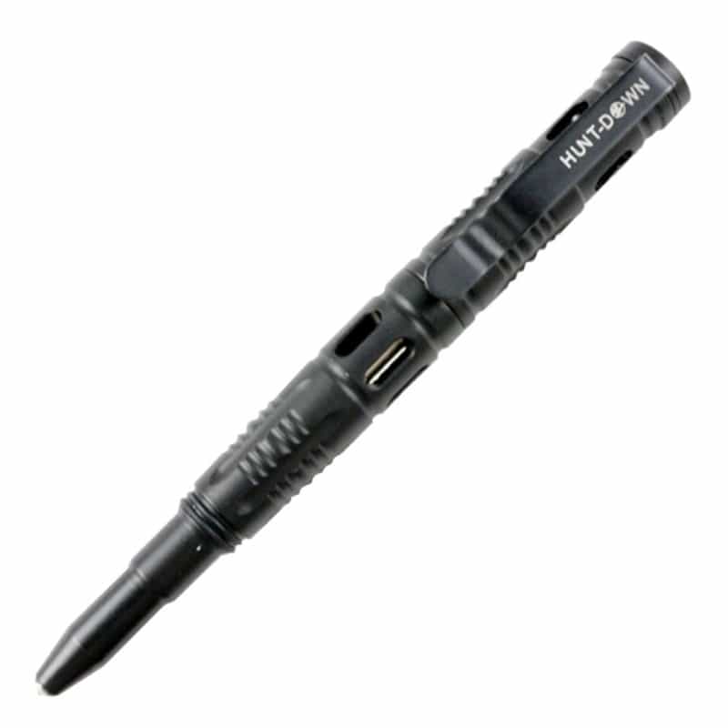 Hunt-Down New Powerful 6" Black Tactical Pen For Self Defence With Glass Breaker