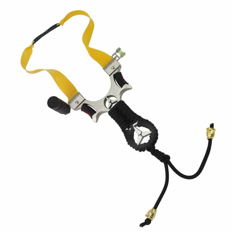 Defender Professional Outdoor Laser Hunting Catapult Slingshot With Black Cord Wrap Handle