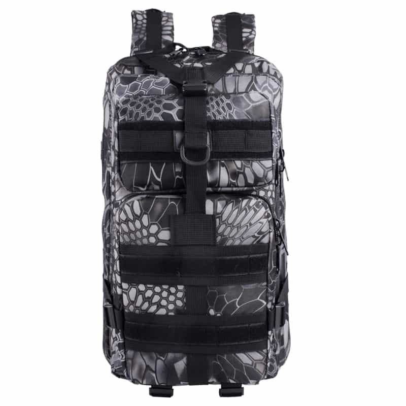 Tactical Military Assault 35L Backpack Outdoor Hiking Camping Hunting Molle Bag - Pantone Black