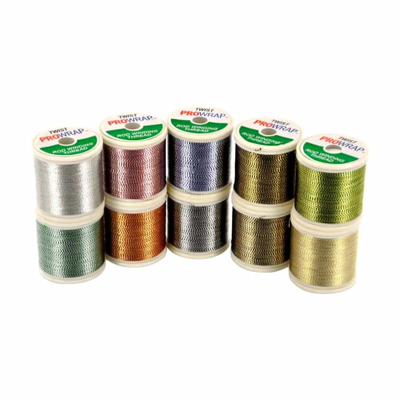 Prowrap Metallic Twist Thread – 10 Color Kit (100 Yards Each)