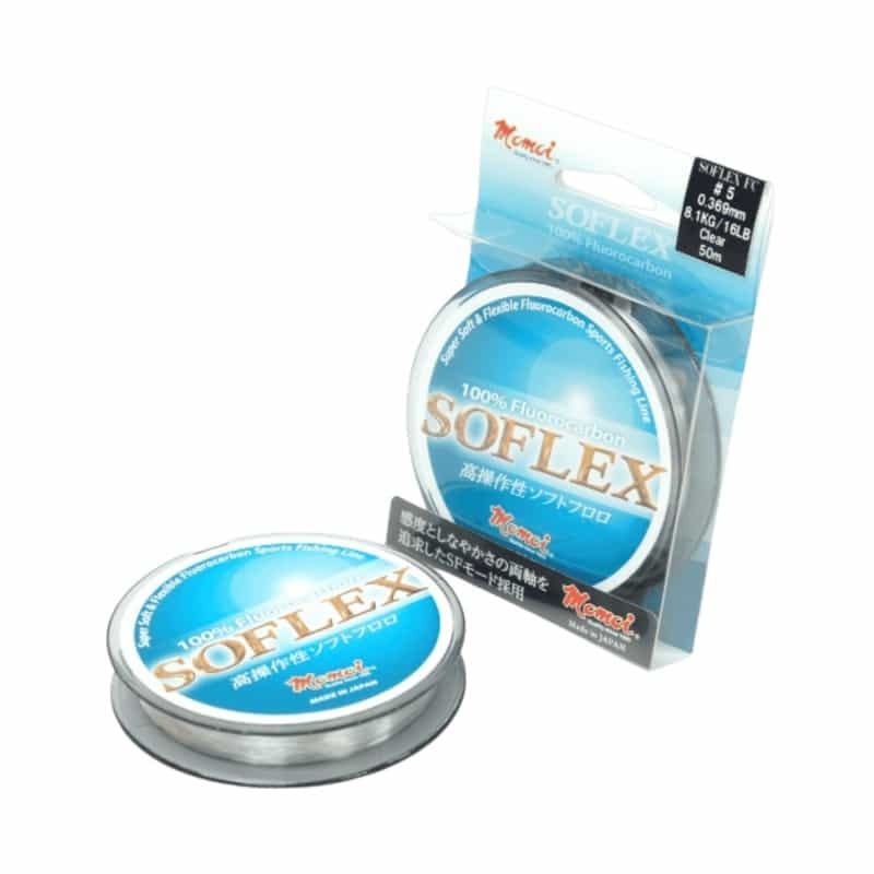 Momoi Soflex - Fluorocarbon Mainline - 300 Yards / 17Lb / Clear