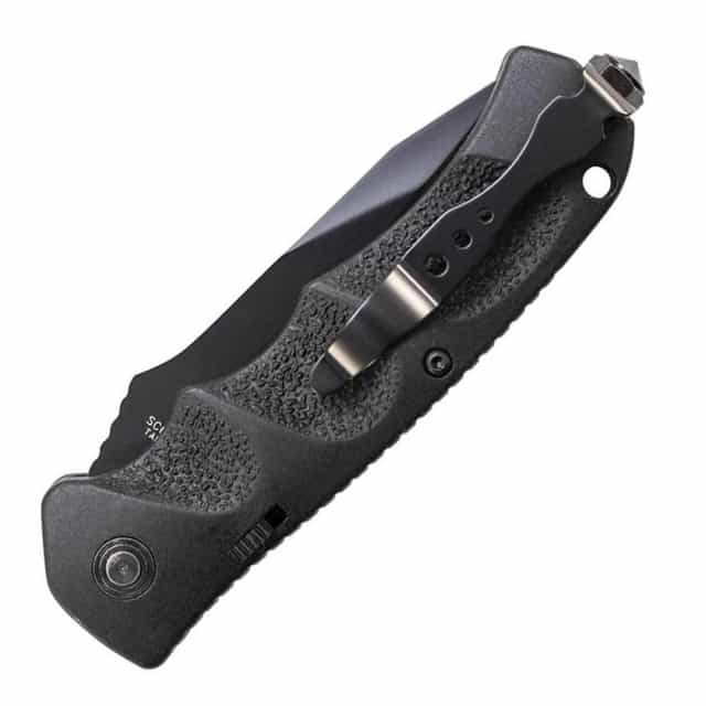 Automatic-Schrade - Auto Black Tanto Plain 3.3" Blade