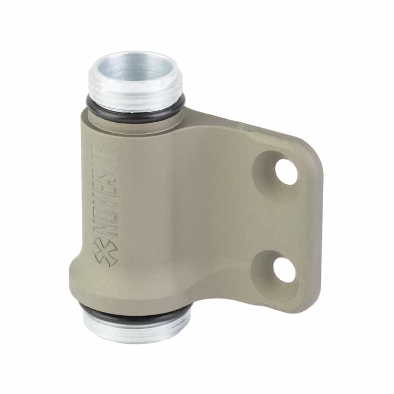 Noveske, Single Cell Offset, Weapon Light Body Mount, Compatible With Surefire E-Series And 3 Volt Scout Light, Left Handed, Anodized Finish, Flat Dark Earth