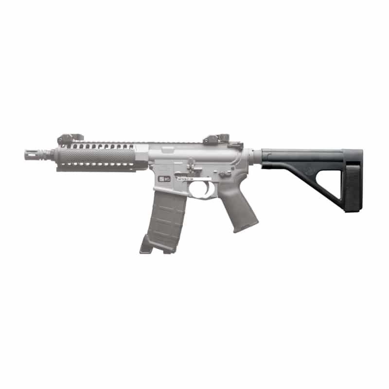 Sb Tactical, Sob, Pistol Stabilizing Brace, Fits Ar Pistol Buffer Tube, Black, Includes Adjustable Nylon Strap