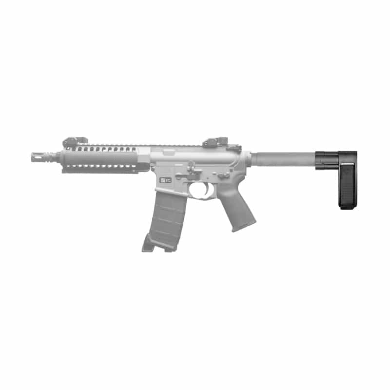 Sb Tactical, Sb Mini, Stabilizing Pistol Brace, Fits Ar Pistol Buffer Tube, Black, Includes Adjustable Nylon Strap