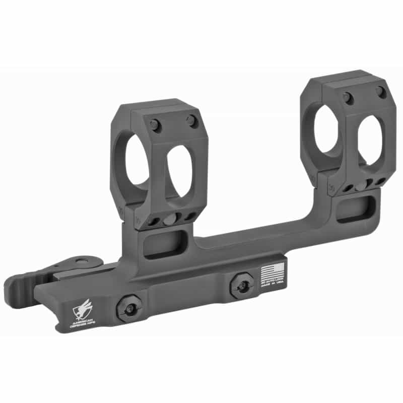 American Defense Mfg., Ad-Recon Scope Mount, Dual Quick Detach, Vertical Spit Rings, 2" Offset, 30Mm, High Height, Black