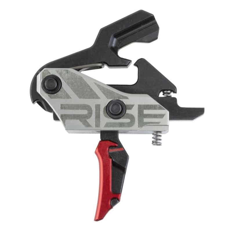 Rise Armament, Blitz G2 Trigger, Flat Blade, Fits Ar Style Rifles, Black And Red +