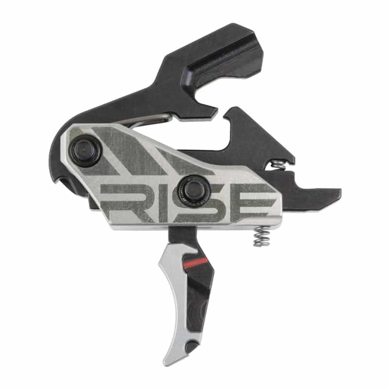 Rise Armament, Blitz G2 Trigger, Curved Blade, Fits Ar Style Rifles, Black And Silver