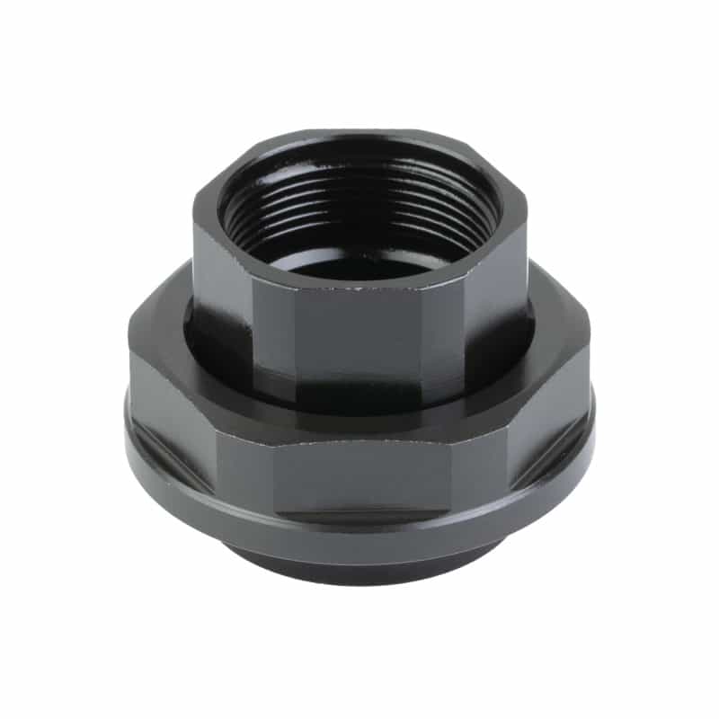 Rearden, Atlas Charlie Xl, Thread Adapter, Compatible With Rearden Devices/Q Cherry Bomb/Plan B, For Suppressors With Inside Diameter Silencerco Charlie Pattern 1.125X28, Nitride Finish, Black