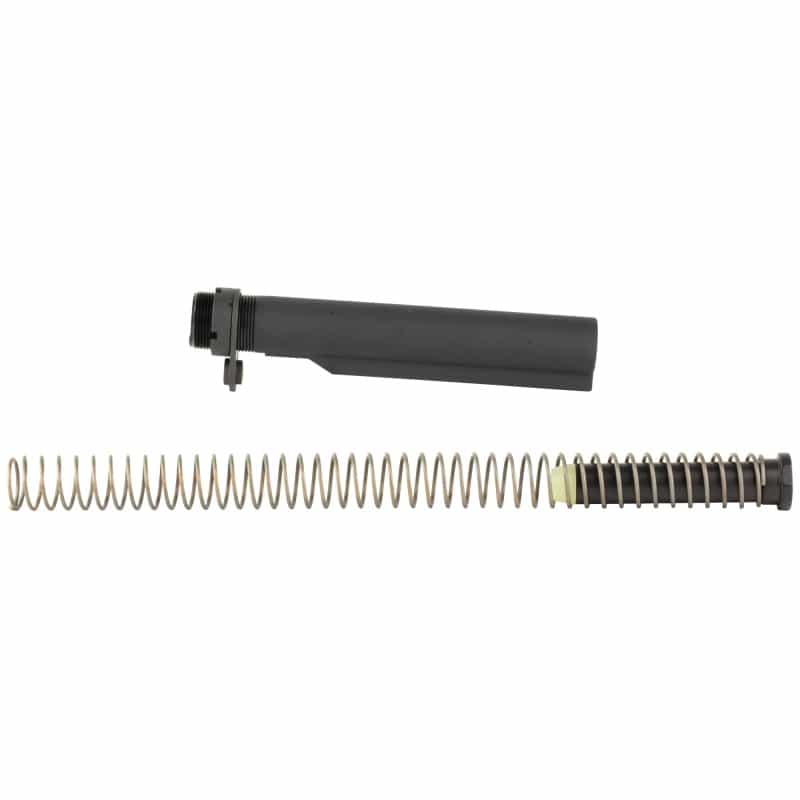 Bravo Company, Bcm Mk2 Recoil Mitigation System, Mod 1, 8 Position Buffer Tube Complete Assembly, Matte Finish, Black, Includes T1 Buffer, M16a4 Rifle Action Spring, Mk2 Receiver Extension, Qd End Plate, Castle Nut, Fits Ar Rifles