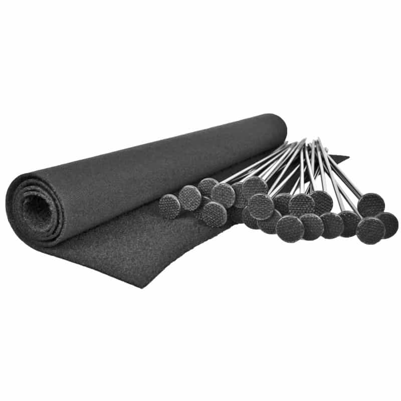 Gun Storage Solutions, Rifle Rod 20 Pack Starter Kit Includes 20 Rods And Fabric Size 15" X 30"