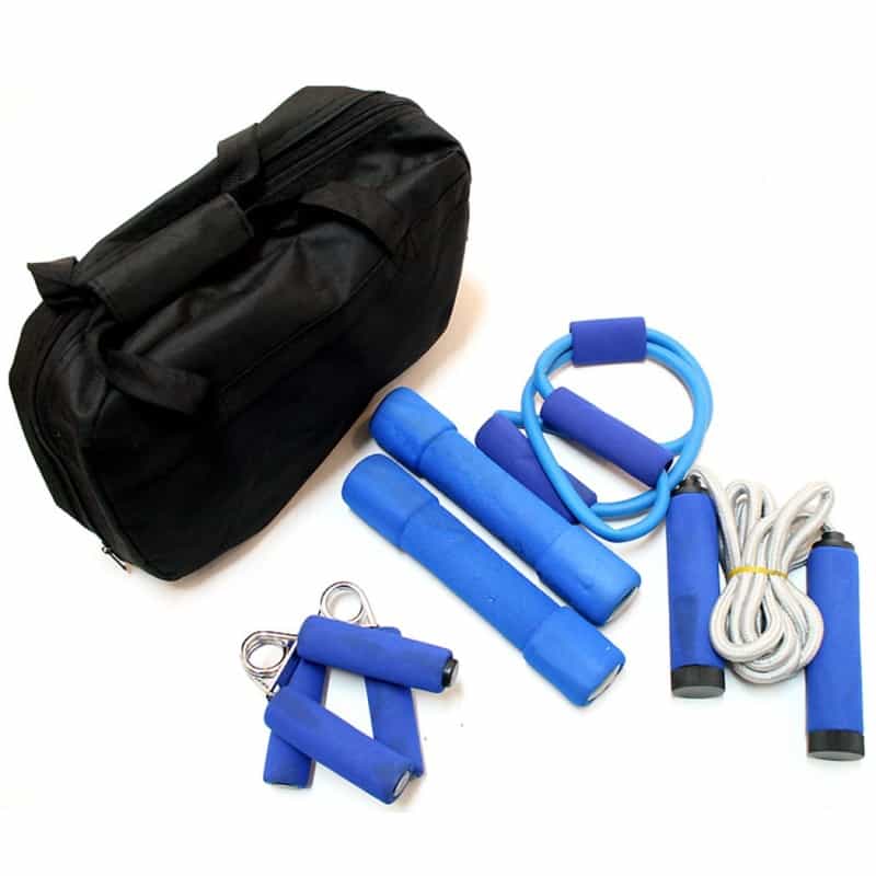New Work Out Kit With Carrying/ Storage Case 4 Pc Set