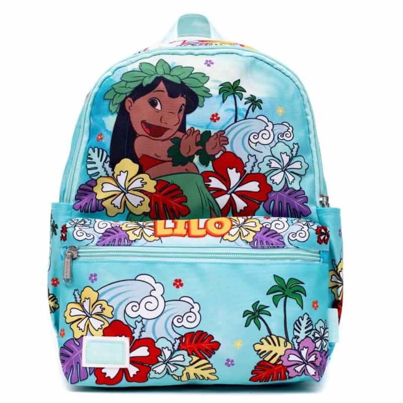 13" Lilo & Stitch Nylon Traditional Backpacks With Adjustable Padded Shoulder Straps
