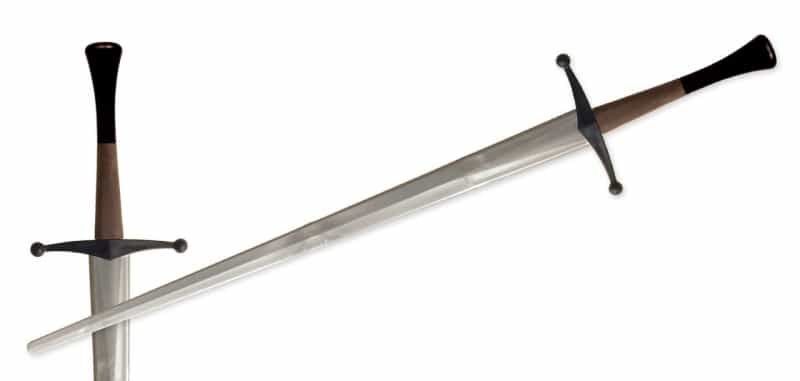 Synthetic Bastard Sparring Sword-Silver Blade By Red Dragon Armoury
