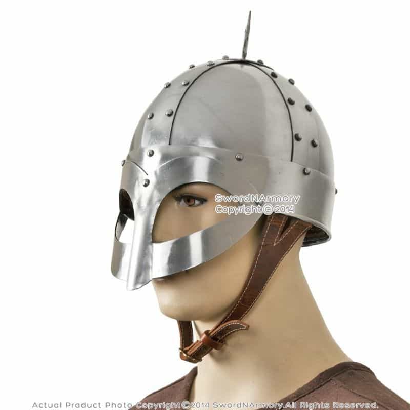 Gjermundbu Viking Helmet With Leather Liner Larp Medieval Renaissance Costume