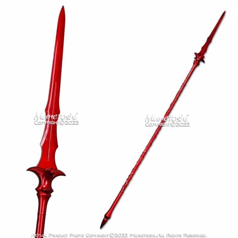 80" Gae Bolg Cu Chulainn Fate Lance Spear Stainless Steel Red Fantasy Anime Game