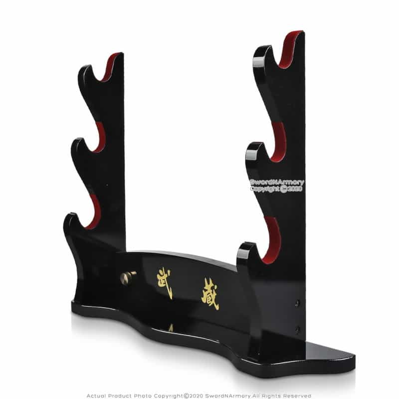 Musashi Multi Function Three Tier Tabletop Wall Mount Sword Stand Samurai Katana