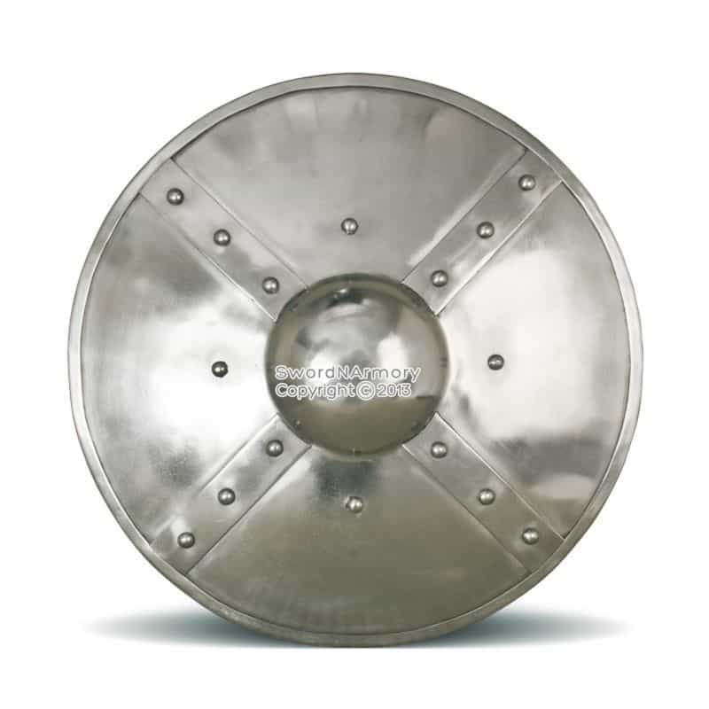 14 Gauge Steel Combat Grade Functional Roman Medieval Buckler Shield Sca Medium