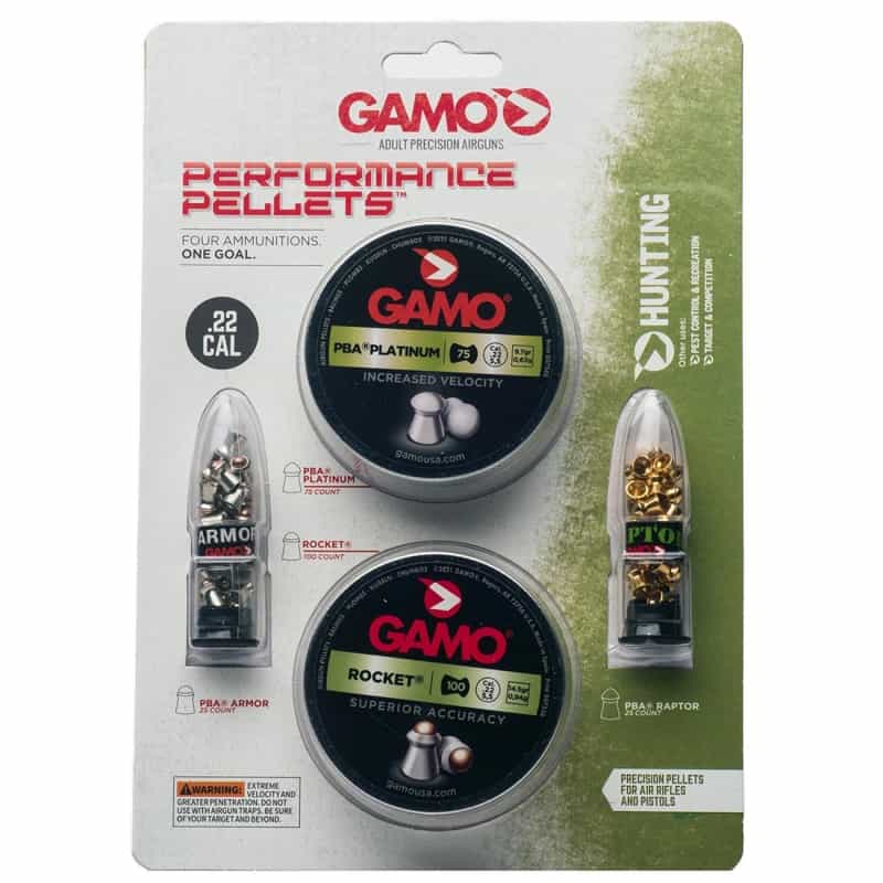 Gamo .22Cal Assorted Performance Pellets Combo Pack (225 Count)